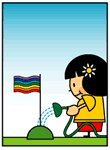 Vincenzina e la bandiera della pace
